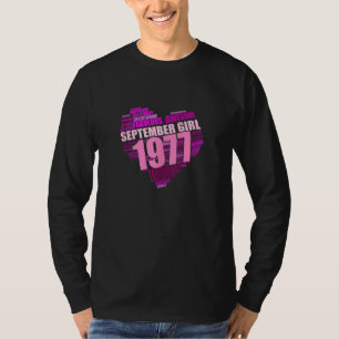 Legendary September Girl 1977 Awesome & Fabulous B T-Shirt