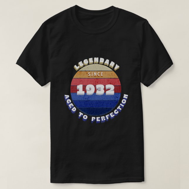 Legendary Since 1932 Retro T-Shirt (Design Front)