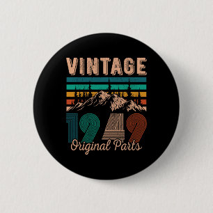 Legendary Since 1949 Birthday Hiking Mountains Vin 2 Inch Round Button