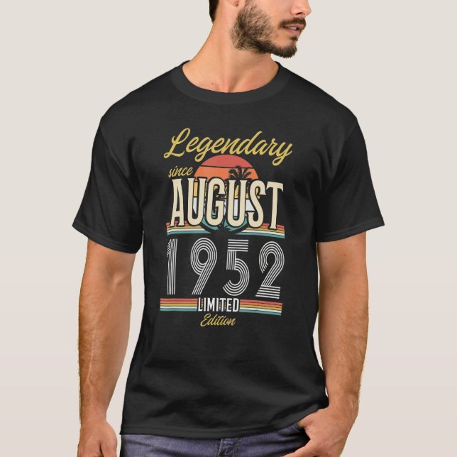 Legendary Since August 1952 Vintage T-Shirt (Front)