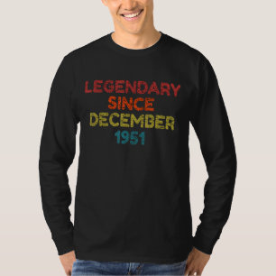 Legendary Since December 1951 Retro Birthday T-Shirt