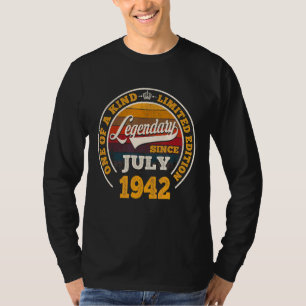 Legendary Since July 1942 80th Birthday 80 Years T-Shirt