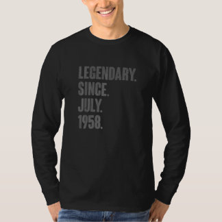 Legendary Since July 1958 64 Year Old 64th Birthd T-Shirt