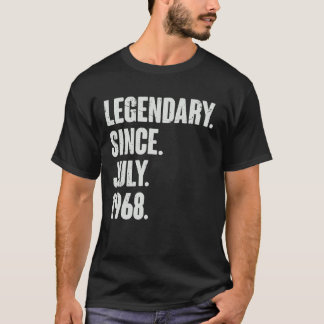 Legendary Since July 1968  54 Year Old  54th Birth T-Shirt