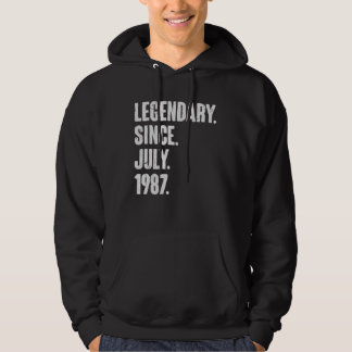 Legendary Since July 1987 35 Year Old 35th Birth Hoodie