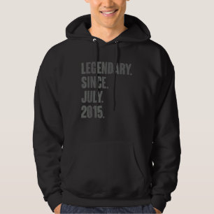 Legendary Since July 2015 7 Year Old 7th Birthday Hoodie