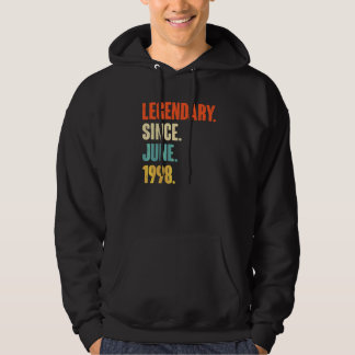 Legendary Since June 1998  24 Year Old  24th Birth Hoodie