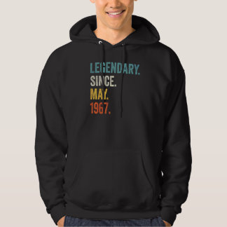 Legendary Since May 1967 55th Birthday Hoodie