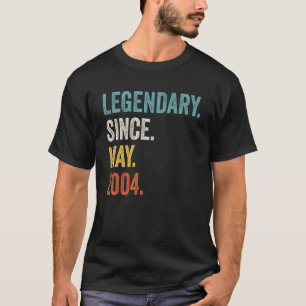 Legendary Since May 2004 18th Birthday T-Shirt