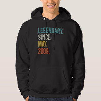 Legendary Since May 2009 13th Birthday Hoodie