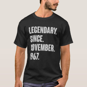 Legendary Since November 1967  55 Year Old 55th Bi T-Shirt