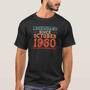 Legendary Since September 1960 Born in the 60s Bir T-Shirt