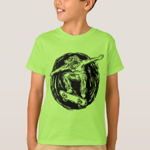 Legendary Skater Doing Mid-Air Skateboarding T-Shirt