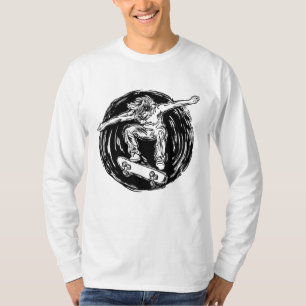 Legendary Skater Doing Mid-Air Skateboarding T-Shirt