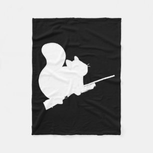Legendary Squirrel Hunting Fight Byck Design Pelle Fleece Blanket