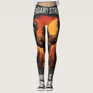 Legendary Strength Commitment Is Real Gym Life Leggings