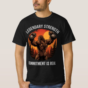 Legendary Strength Commitment Is Real   Gym Life T-Shirt