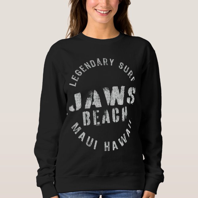 Legendary Surf White Plain Beach  Circle Stamp Sweatshirt (Front)