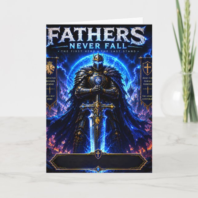 Legendary Warrior Father Card (Front)