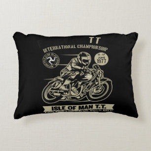 Legendary With Motorcycle Racing Art Gift Accent Pillow