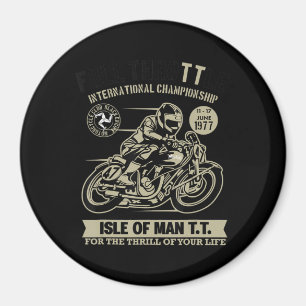 Legendary With Motorcycle Racing Art Gift Magnet