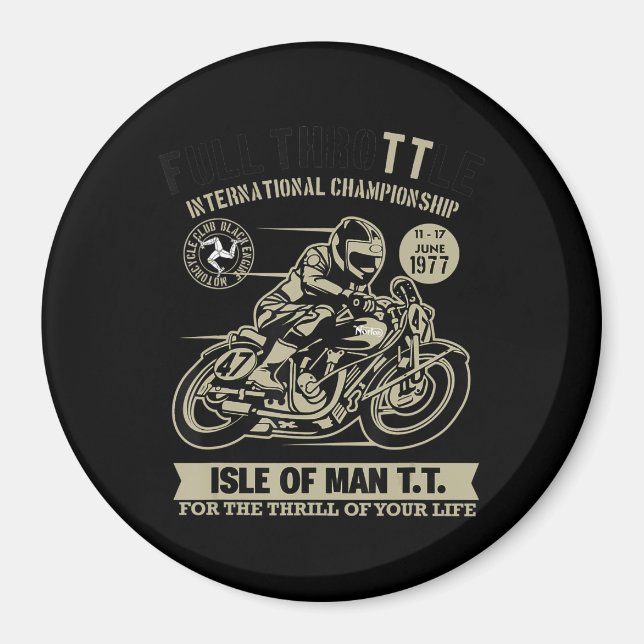 Legendary With Motorcycle Racing Art Gift Magnet (Front)