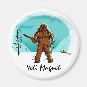 Legendary Yeti Bigfoot Big Foot Gifts Customize Magnet