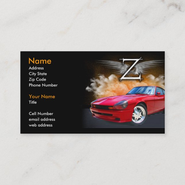 Legendary Z Business Card (Front)