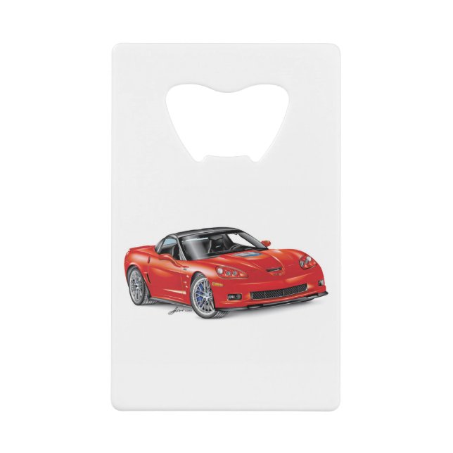 LEGENDARY Z-R-ONE AUTOMOBILE ART CREDIT CARD BOTTLE OPENER (Front)