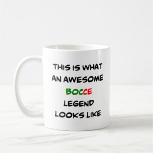 légende de bocce, énorme tasse de café
