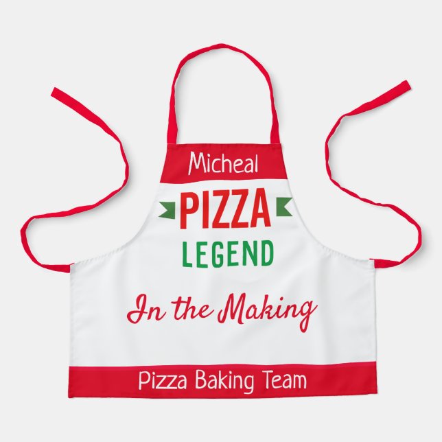 Légende de la pizza - tablier pour enfants (Recto)