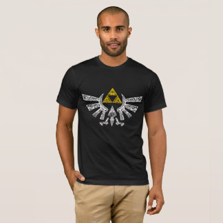 Légende de la zelda Hylian crête raglan tshirt