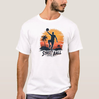 Légende du boule de rue | T-shirt Sunset de basket