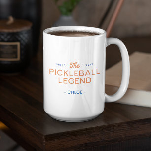 Légende moderne de Pickleball Mug personnalisé