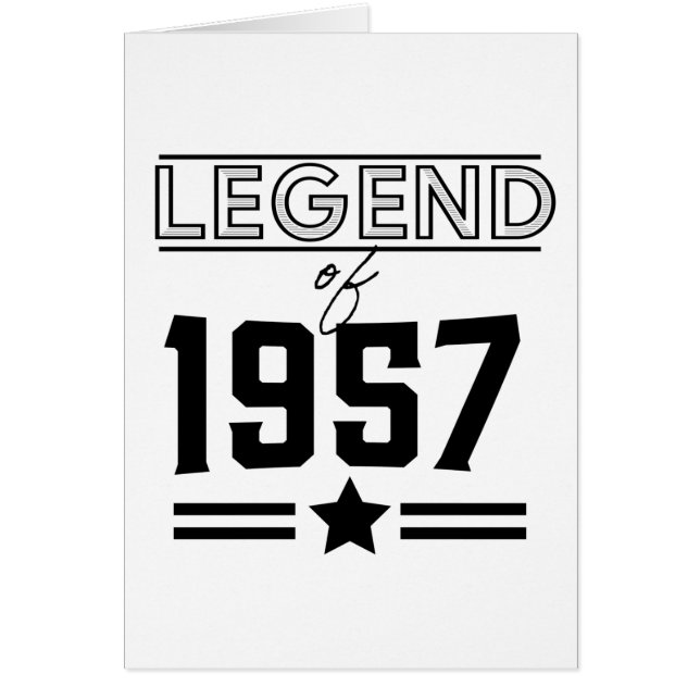 Légende vintage de 1957 (Devant)