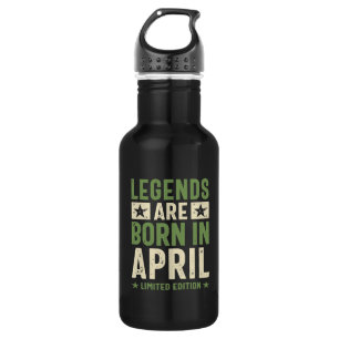 Legends are Born in April - April Birthday 532 Ml Water Bottle