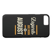 Legends are Born in August - August Birthday Case-Mate iPhone Case (Back (Horizontal))