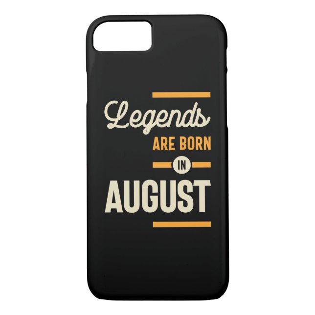 Legends are Born in August - August Birthday Case-Mate iPhone Case (Back)