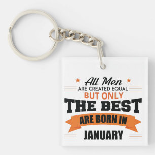 Legends Are Born In January Keychain