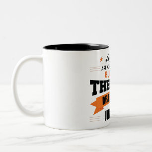 Legends Are Born In January Two-Tone Coffee Mug