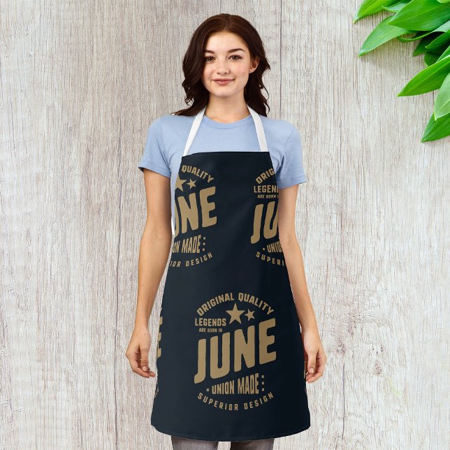 Legends Are Born in June Original Quality Apron (Creator Uploaded)