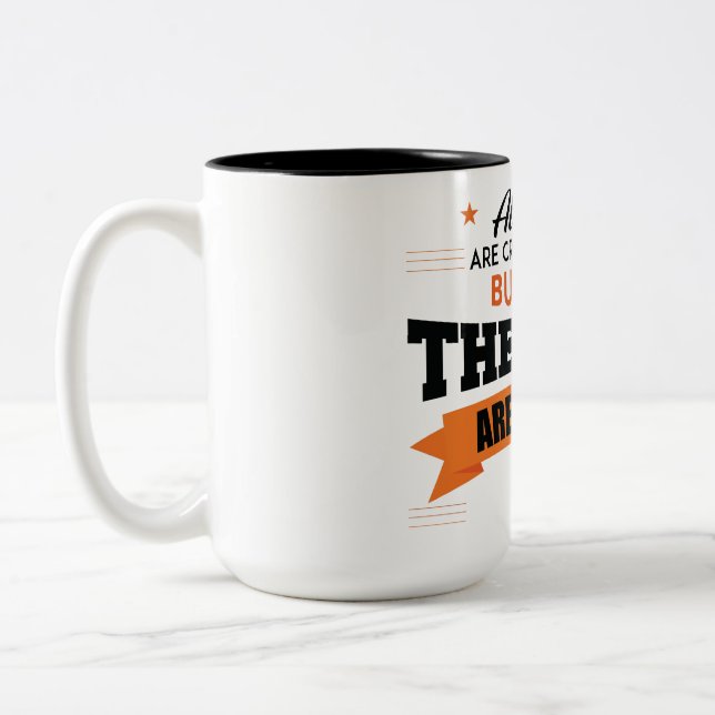 Legends Are Born In May Two-Tone Coffee Mug (Left)