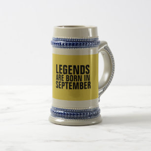 LEGENDS ARE BORN IN SEPTEMBER Coffee mugs & steins