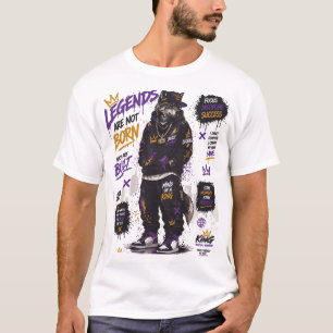 Legends Are Not Born Citation T-Shirt Streetwear