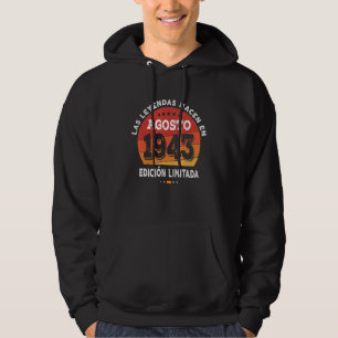Legends Born In August 1943 79th Birthday 79 Years Hoodie