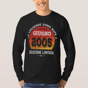 Legends Born In June 2005 17th Birthday 17 Years O T-Shirt