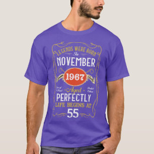 Legends Born In November 1967 55th Birthday 55 Yea T-Shirt