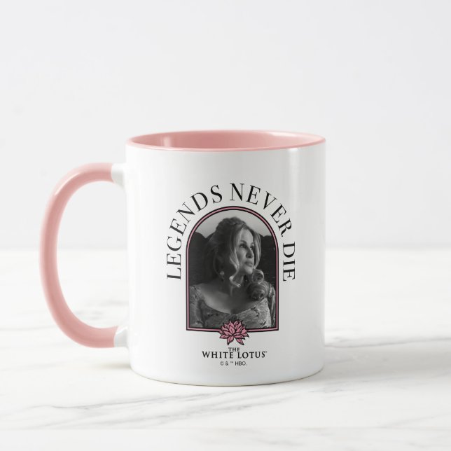 Legends Never Die - The White Lotus Mug (Left)