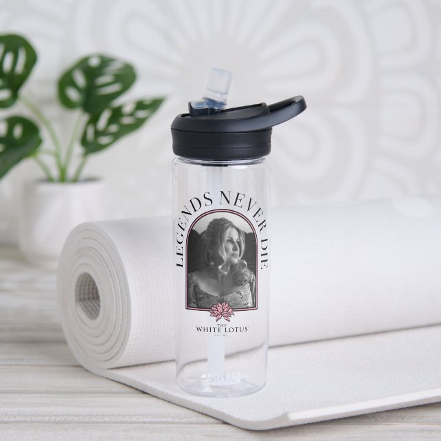 Legends Never Die - The White Lotus Water Bottle (Yoga)