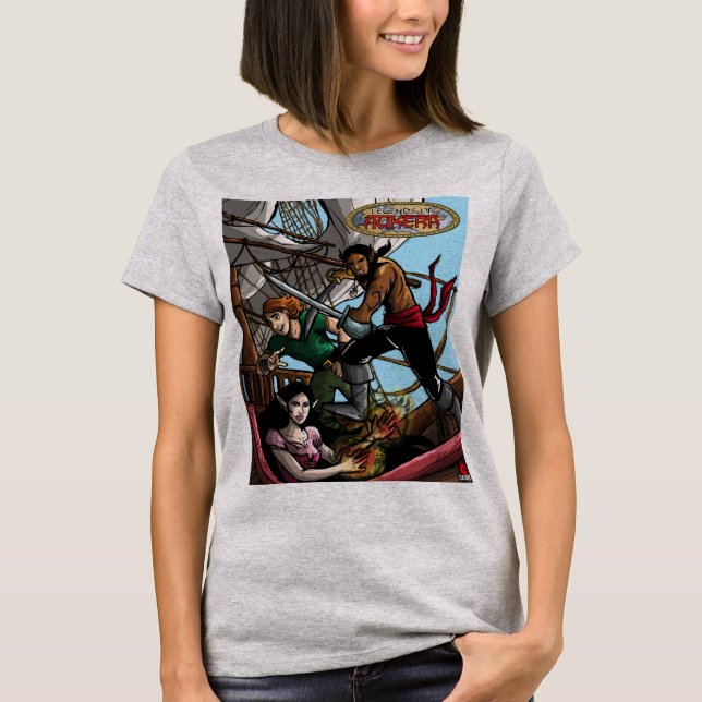 Legends of Aukera V2 comic design women's t-shirt (Front)
